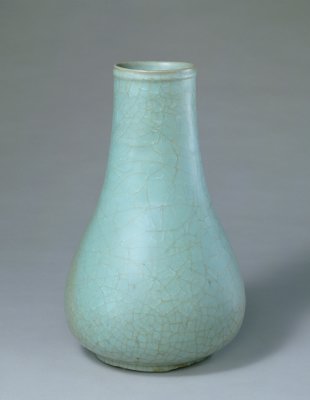 图片[1]-Powdery blue glaze bottle of official kiln-China Archive